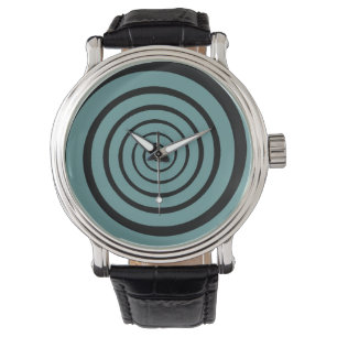hypnotische Spiralzeit Armbanduhr