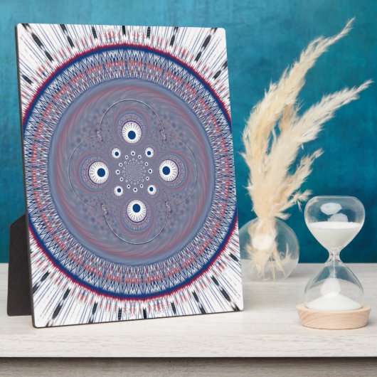 Hypnotische Symmetrie: Abstrakte geometrische Kuns Fotoplatte (Seite)