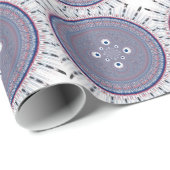 Hypnotische Symmetrie: Abstrakte geometrische Kuns Geschenkpapier (Rolleneckpunkt)