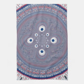 Hypnotische Symmetrie: Abstrakte geometrische Kuns Handtuch (Vertikal)