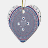 Hypnotische Symmetrie: Abstrakte geometrische Kuns Keramikornament (Links)