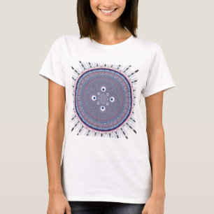 Hypnotische Symmetrie: Abstrakte geometrische Kuns T-Shirt