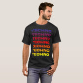 Hypnotische Techno Deep Dub elektronische Beats ID T-Shirt (Vorne ganz)