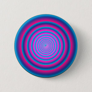 Hypnotische unscharfe lila verrückte kreisförmige button