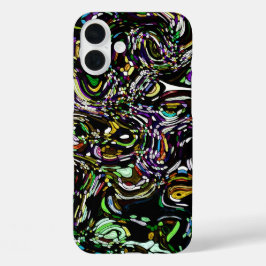 Hypnotische Wirbelenergie in Grün iPhone 16 Plus Hülle