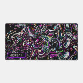 Hypnotische Wirbelenergie in Lila Schreibtischmatt Schreibtischunterlage (Vorderseite)