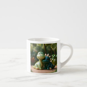 Hypnotischer Dino-Waldschutzgebiet Espressotasse