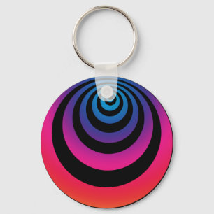 Hypnotischer lila Schlüsselanhänger