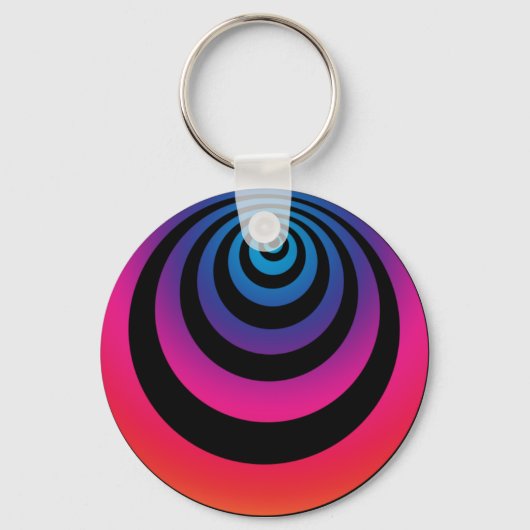 Hypnotischer Lila Schlüsselanhänger (Vorderseite)