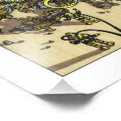 Hypnotischer Oktopus mit versunkenen Schiffen Fotodruck (Ecke)