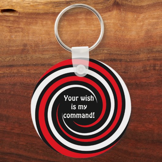 hypnotischer SpiralSchlüsselanhänger Schlüsselanhänger (Vorderseite)