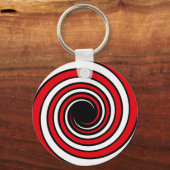 hypnotischer SpiralSchlüsselanhänger Schlüsselanhänger (Vorderseite)