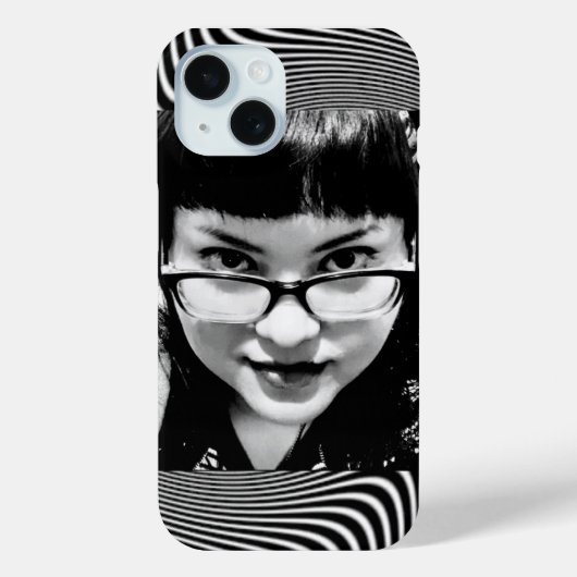 hypnotischer Stachel in Schwarz-Weiß Case-Mate iPhone Hülle (Rückseite)