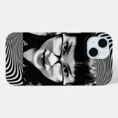hypnotischer Stachel in Schwarz-Weiß Case-Mate iPhone Hülle (Rückseite (Horizontal))