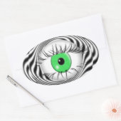 HYPNOTISCHES AUGE - HYPNOTIST OVALER AUFKLEBER (Umschlag)