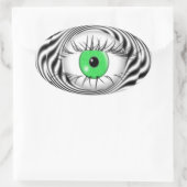 HYPNOTISCHES AUGE - HYPNOTIST OVALER AUFKLEBER (Tasche)