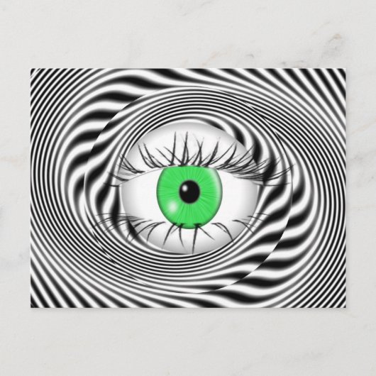 HYPNOTISCHES AUGE - HYPNOTIST POSTKARTE (Vorderseite)