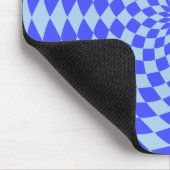 Hypnotisches blaues Mousepad (Ecke)