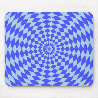 Hypnotisches blaues Mousepad