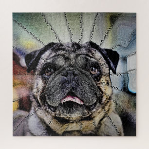 Hypnotisches Gaze - Mops Hund Puzzle
