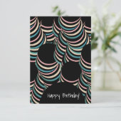 Hypnotisches Glück zum Geburtstag Jeglicher Anlass Karte (Stehend Vorderseite)