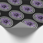Hypnotisches Packpapier mit psychedelischen Kreise (Ecke)