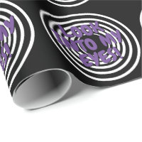 Hypnotisches Packpapier mit psychedelischen Kreise
