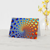 Hypnotisches Portal - Fraktal-Karte Karte (Gelbe Blume)