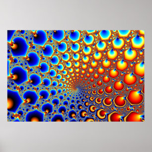 Hypnotisches Portal - Fraktal-Plakat Poster