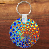 Hypnotisches Portal - Fraktal Schlüsselanhänger (Vorderseite)