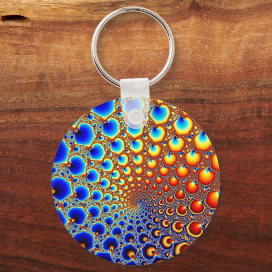Hypnotisches Portal - Fraktal Schlüsselanhänger (Vorderseite)