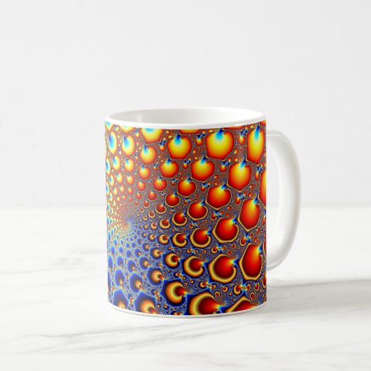 Hypnotisches Portal - Fraktal-Tasse Kaffeetasse (VorderseiteRechts)