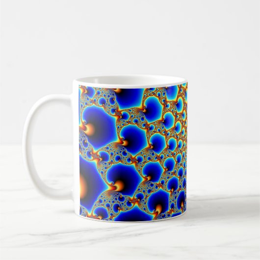 Hypnotisches Portal - Fraktal-Tasse Kaffeetasse (Links)