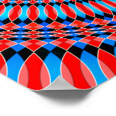 Hypnotisches Radialmuster Poster (Ecke)