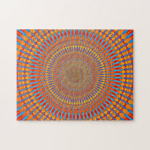 Hypnotisches Radialmuster Puzzle (Horizontal)