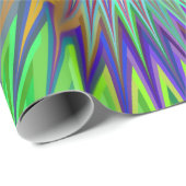 Hypnotisches Stern-Explosions-Fraktal Geschenkpapier (Rolleneckpunkt)