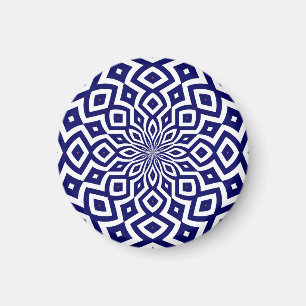 Hypnotisches Zickzack-Muster Magnet