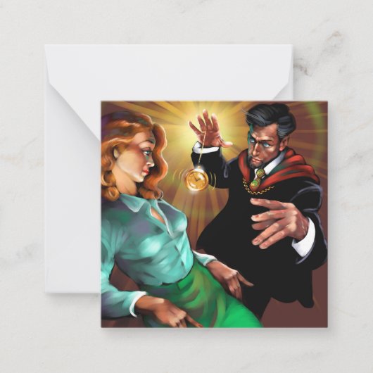 Hypnotisekarte Mitteilungskarte (Vorderseite)