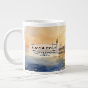 Hypnotisierende Jeddah Corniche Kaffeetasse Jumbo-Tasse