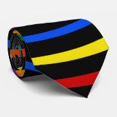 Hypnotisierter Stolz Regenbogen V2 Krawatte (Gerollt)