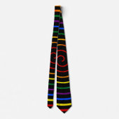 Hypnotisierter Stolz Regenbogen V2 Krawatte (Rückseite)