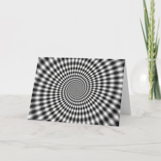 Hypnotisierung der optischen Illusion Spiral Karte (Vorderseite)