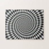 Hypnotisierung der optischen Illusion Spiral Puzzle (Horizontal)