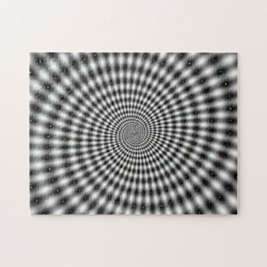 Hypnotisierung der optischen Illusion Spiral Puzzle (Horizontal)
