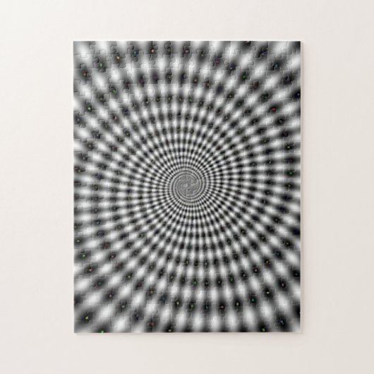 Hypnotisierung der optischen Illusion Spiral Puzzle (Vertikal)