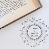 Hypnotisierung der Sun Rays Ex Libris Individuelle Gummistempel