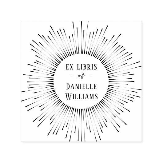 Hypnotisierung von Sun Rays Ex Libris Individuelle Permastempel (Design)