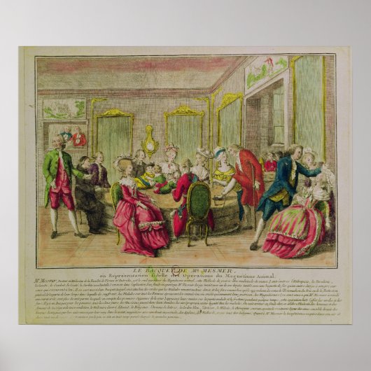 Hypnotism Session with Franz Anton Mesmer  1784 Poster (Vorne)