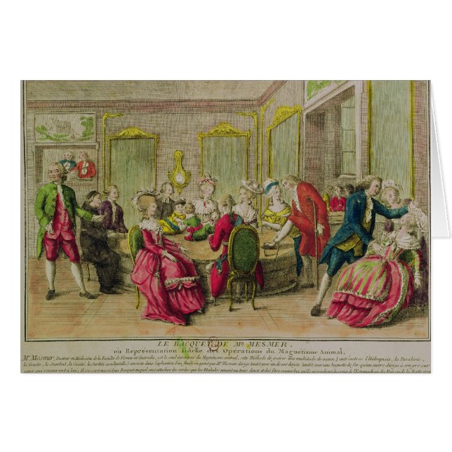 Hypnotism-Sitzung mit Franz Anton Mesmer 1784 (Vorderseite (Horizontal))