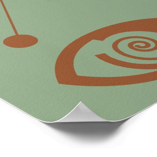 Hypnotismus Pop Art Poster (Ecke)